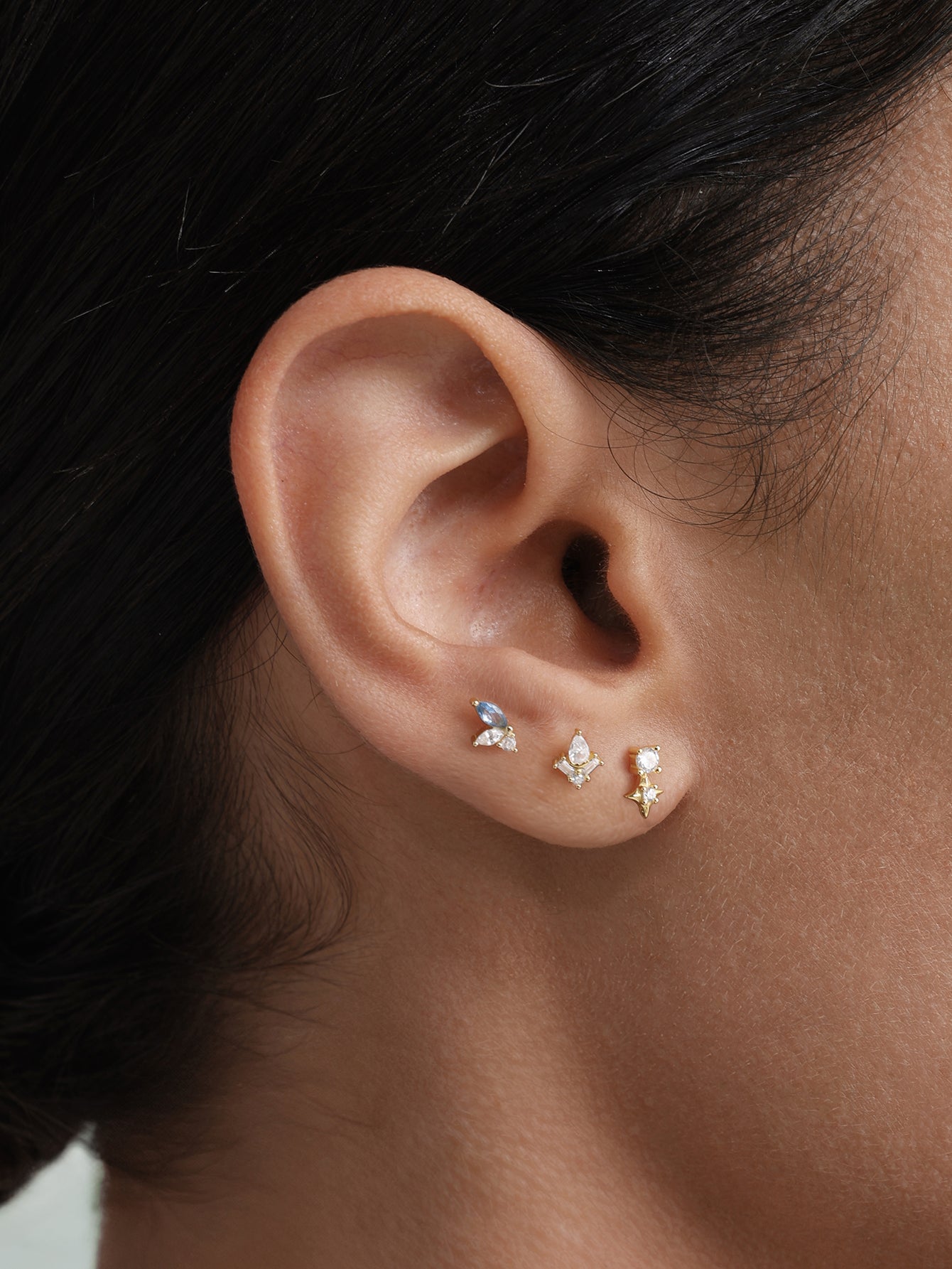 925 Sterling Silver Leaf Marquise Zirkoon Stud Earring-serie