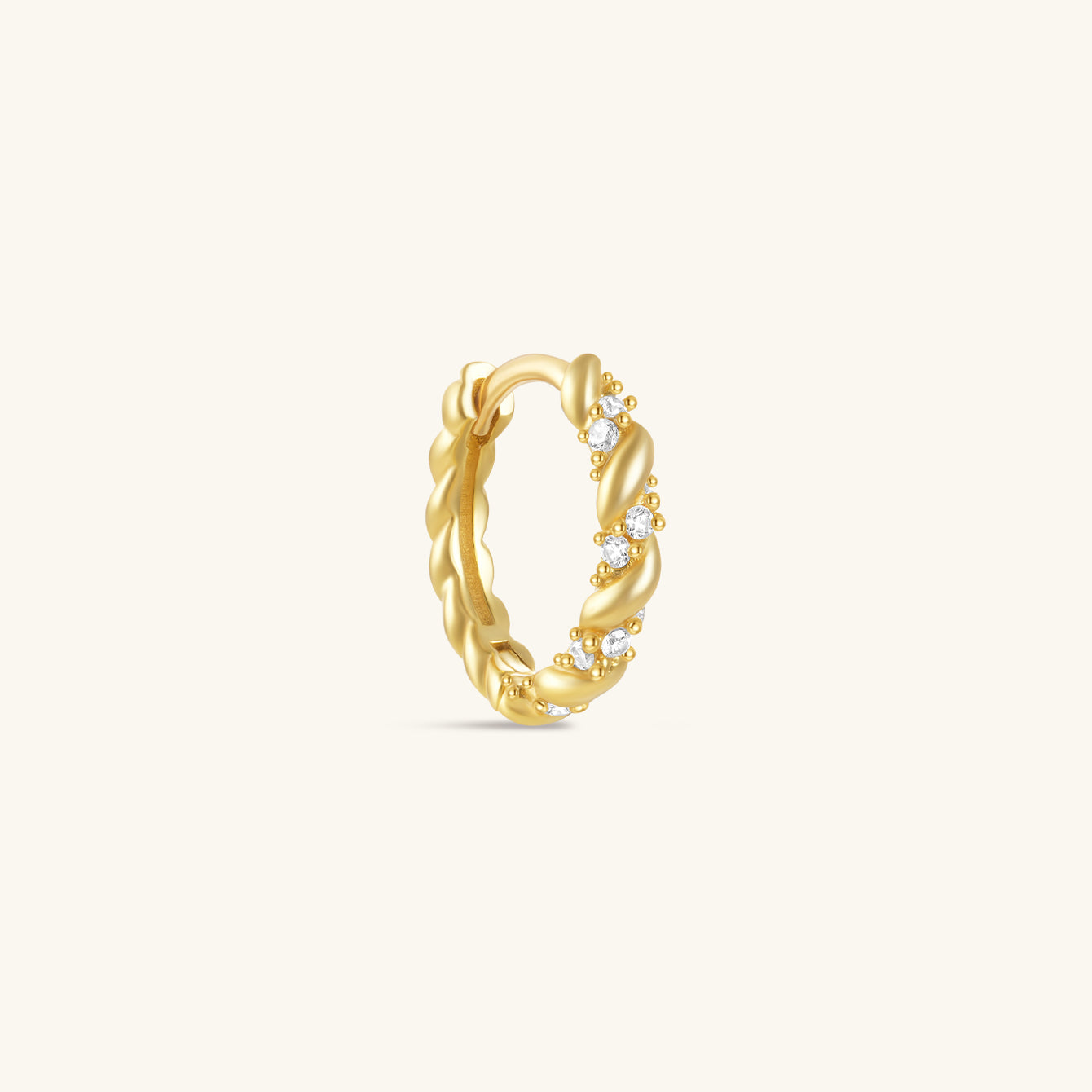 KOSINER 925 Sterling Silver Classic Twist Hoop earrings featuring a stylish twist design, hypoallergenic, and lightweight for everyday wear.