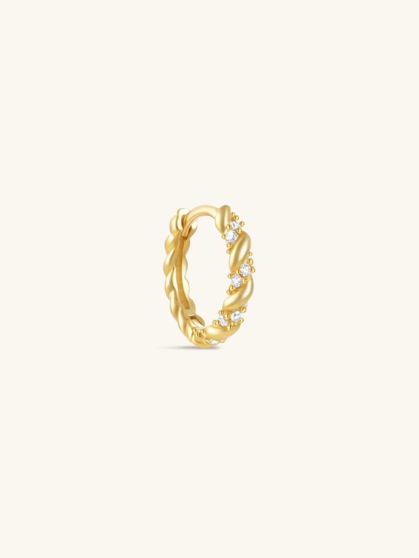 KOSINER 925 Sterling Silver Classic Twist Hoop earrings featuring a stylish twist design, hypoallergenic, and lightweight for everyday wear.