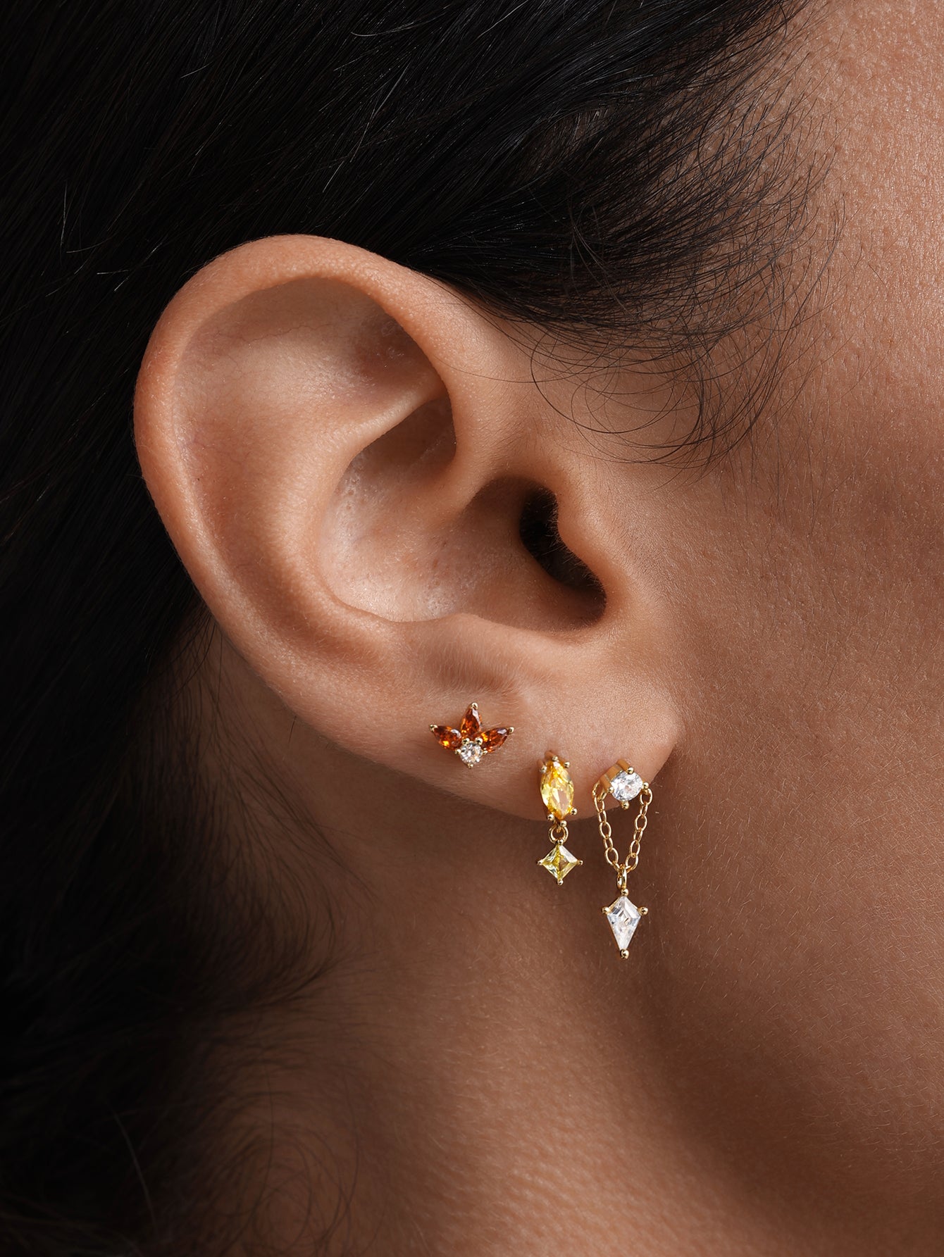 925 Sterling Silver Starry Ear Lovely Fashion Studs Earring Collection