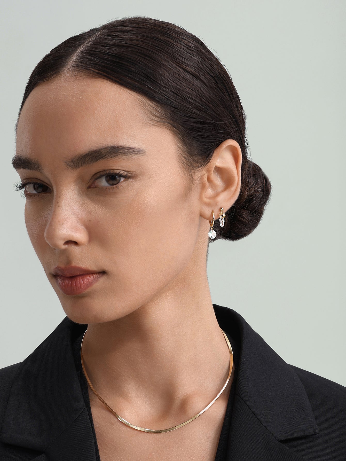 925 Sterling Silver Simple Earrings Hoop Dangle Full Ear Special Earring Collection