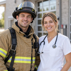 Firefighter and healthcare worker