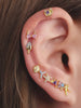 Create your ocean-inspired ear stack with KOSINER flatback stud