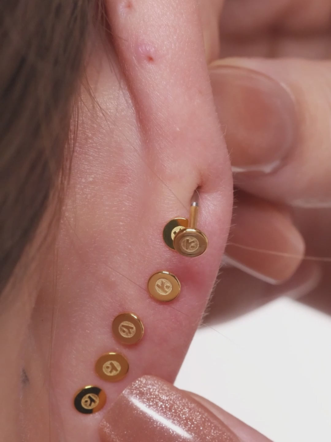 Create your ocean-inspired ear stack with KOSINER flatback stud