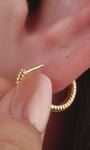 Kosiner Jewelry KOSINER Essentials 925 Sterling Silver Classic U - Shape Hoop