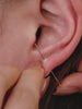 KOSINER 14K Solid Gold Star Lab-Grown Diamond Flat Back Stud