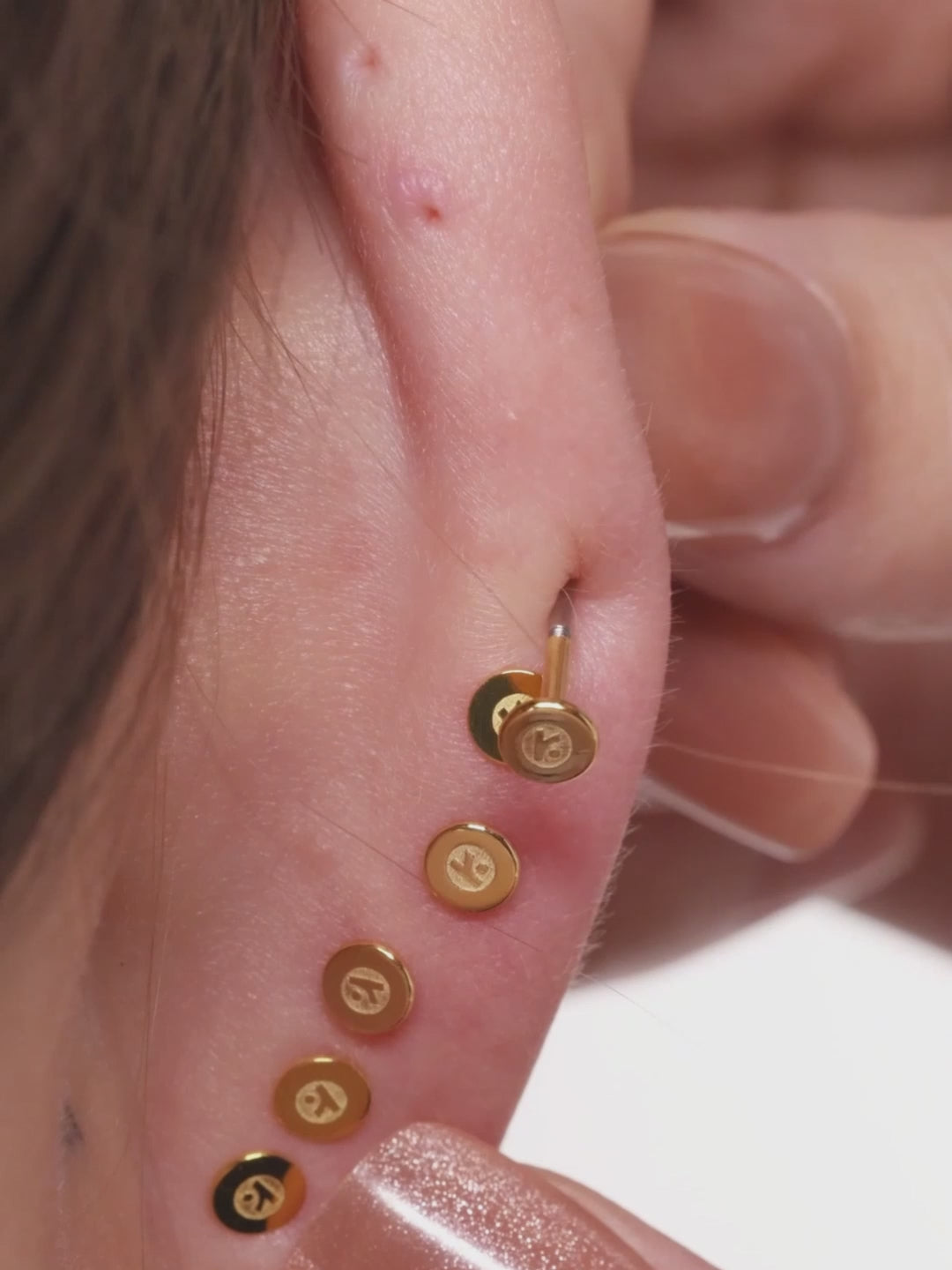 Create your ocean-inspired ear stack with KOSINER flatback stud