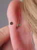 KOSINER timeless ball flat back stud, hypoallergenic and durable, suitable for all piercing placements