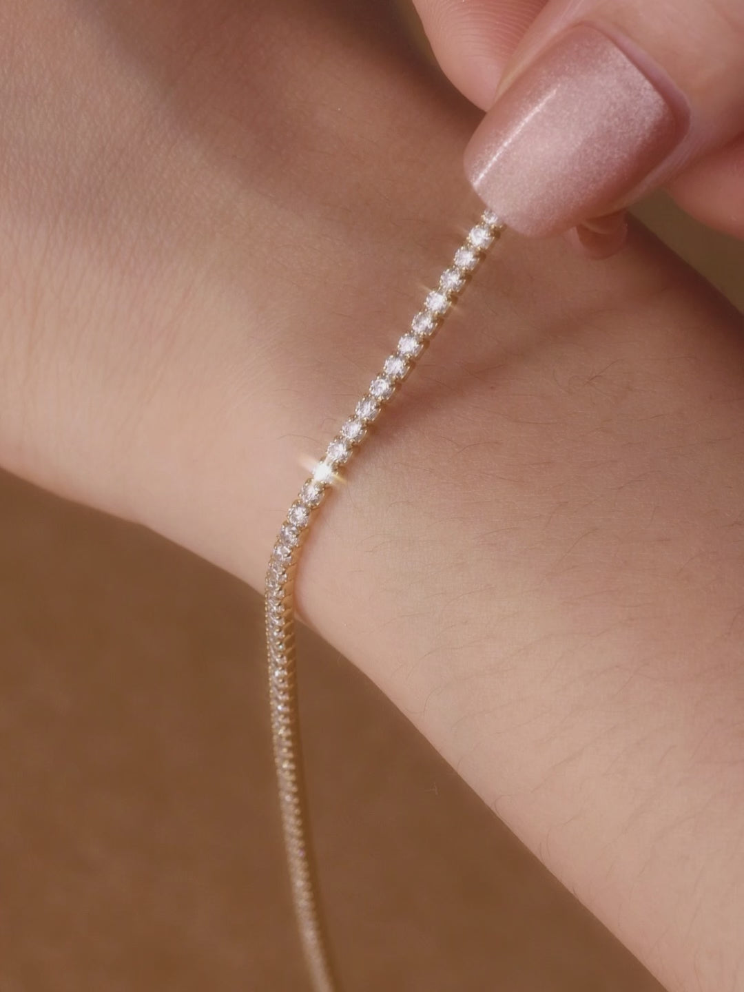 Kosiner Jewelry KOSINER 18K Gold Vermeil Spheres Chain Bracelet