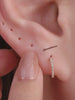 KOSINER Gold butterfly stud with cubic zirconia for minimalist everyday ear styling