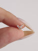 KOSINER 14K Solid Gold Marquise CZ Stud Close-Up, Ultra Shine AAAAA Cubic Zirconia